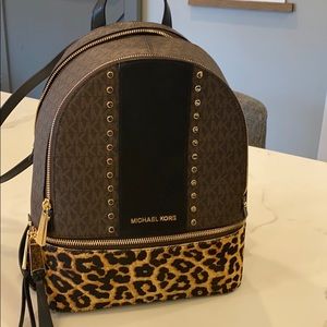 Michael Kors Rhea Backpack in Leopard